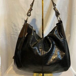 Tano Black Leather Hobo